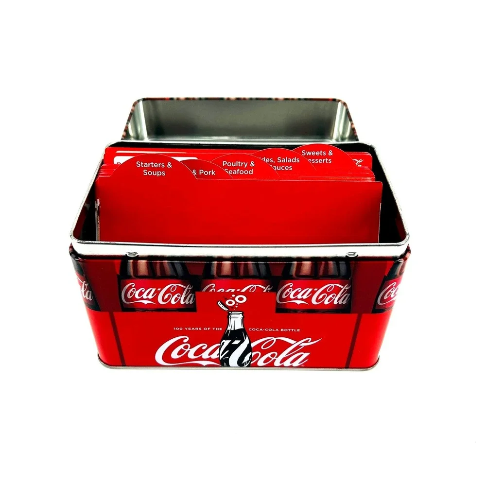 Coca-Cola 100 Years of the Coca-Cola Bottle Red Metal Storage Tin Collectible